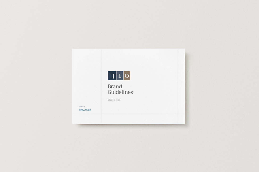 Johnson Law Office brand guidelines outlining logo usage, colors, and typography.